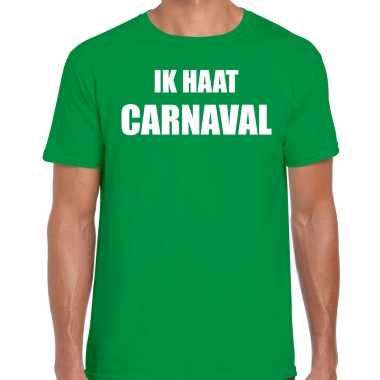 Ik haat carnaval verkleed t kostuum / kostuum groen heren