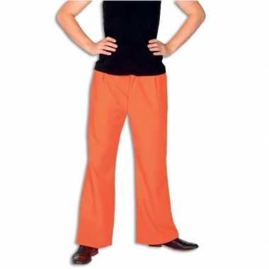 Kostuum oranje broek volwassenen carnaval