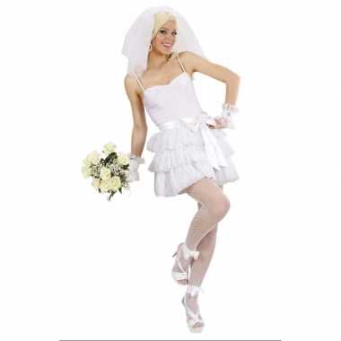 Sexy bruidsjurk kostuum carnaval