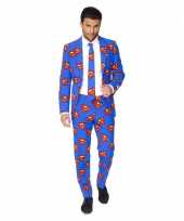 Compleet kostuum superman logo carnaval