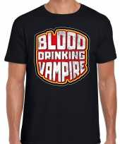 Halloween blood drinking vampire verkleed t kostuum zwart heren carnaval