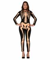 Halloween skelet verkleed kostuum dames carnaval