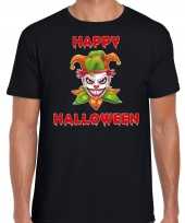 Happy halloween groene halloween joker verkleed t kostuum zwart heren carnaval