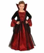 Kostuum vampier kinderjuk rood zwart carnaval