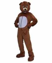 Pluche beren kostuum volwassenen carnaval