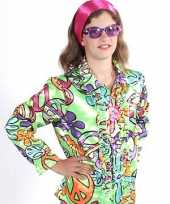 Rouge hippie kostuum peace kids carnaval