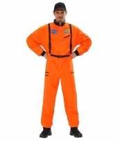 Verkleed kleding astronaut kostuum oranje heren carnaval