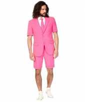 Zomer kostuum roze heren carnaval
